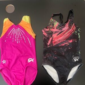 6 GK Girls' Leotards & 1 Sylvia P